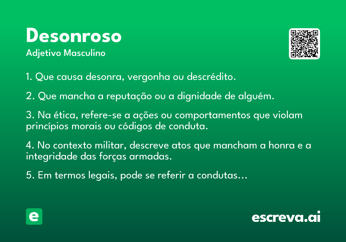 desonroso
