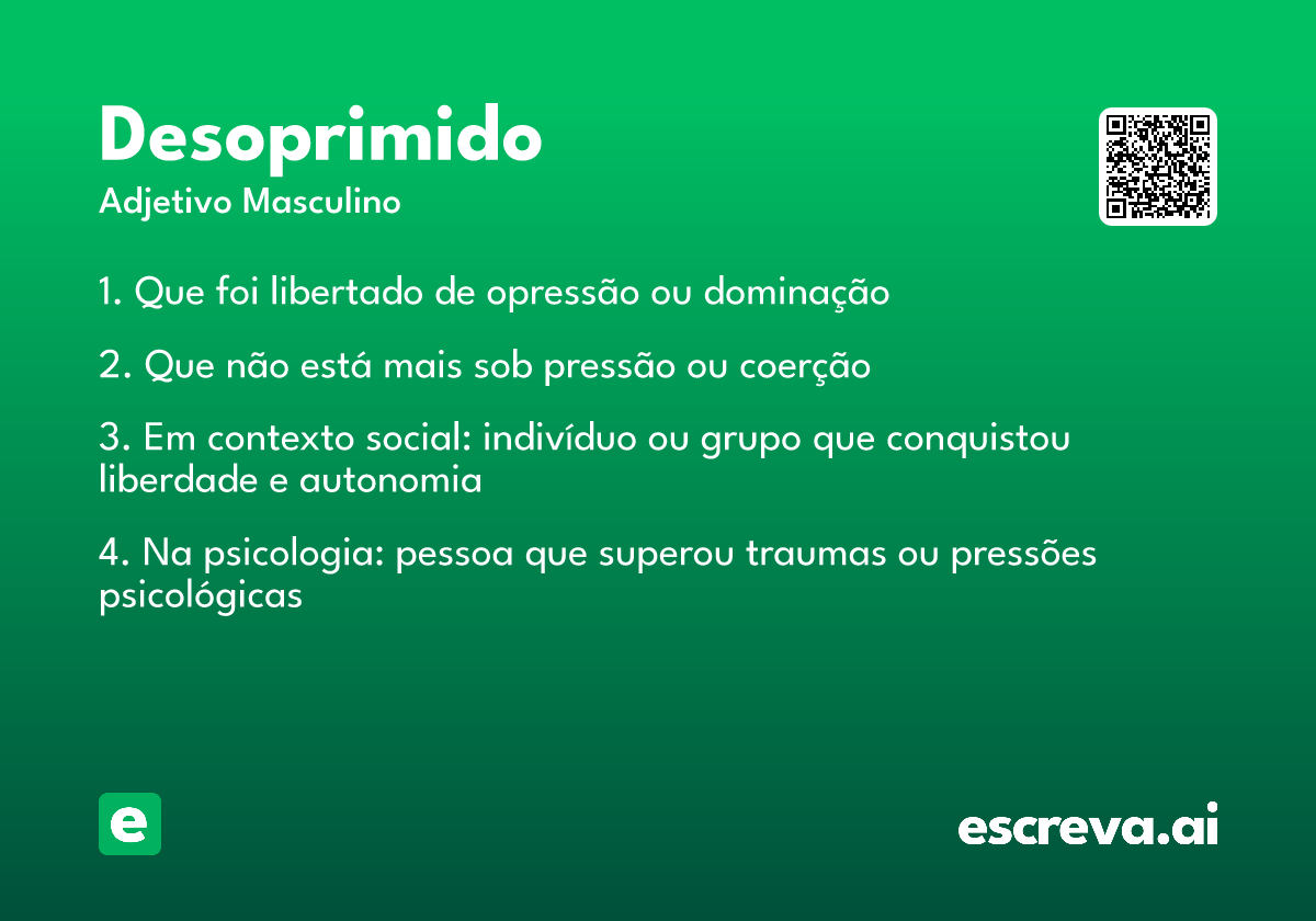 desoprimido
