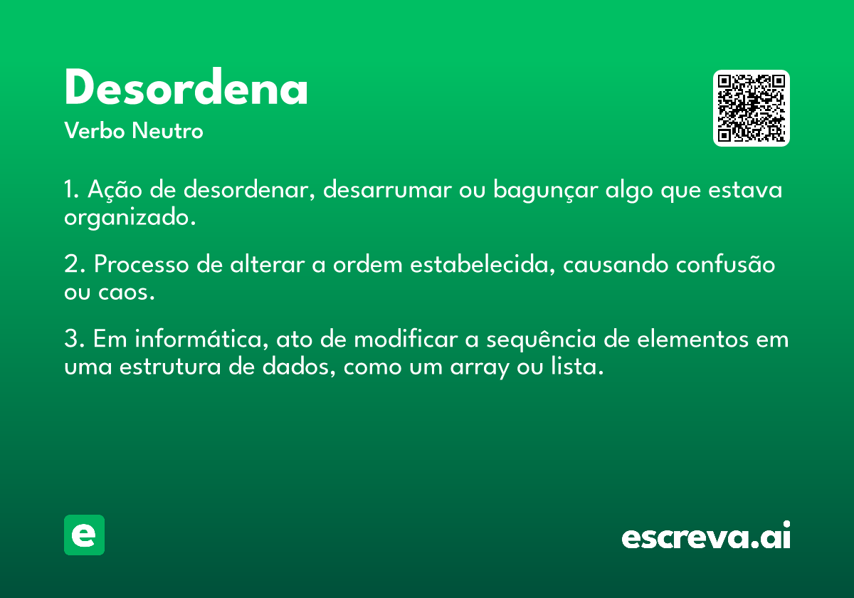 desordena