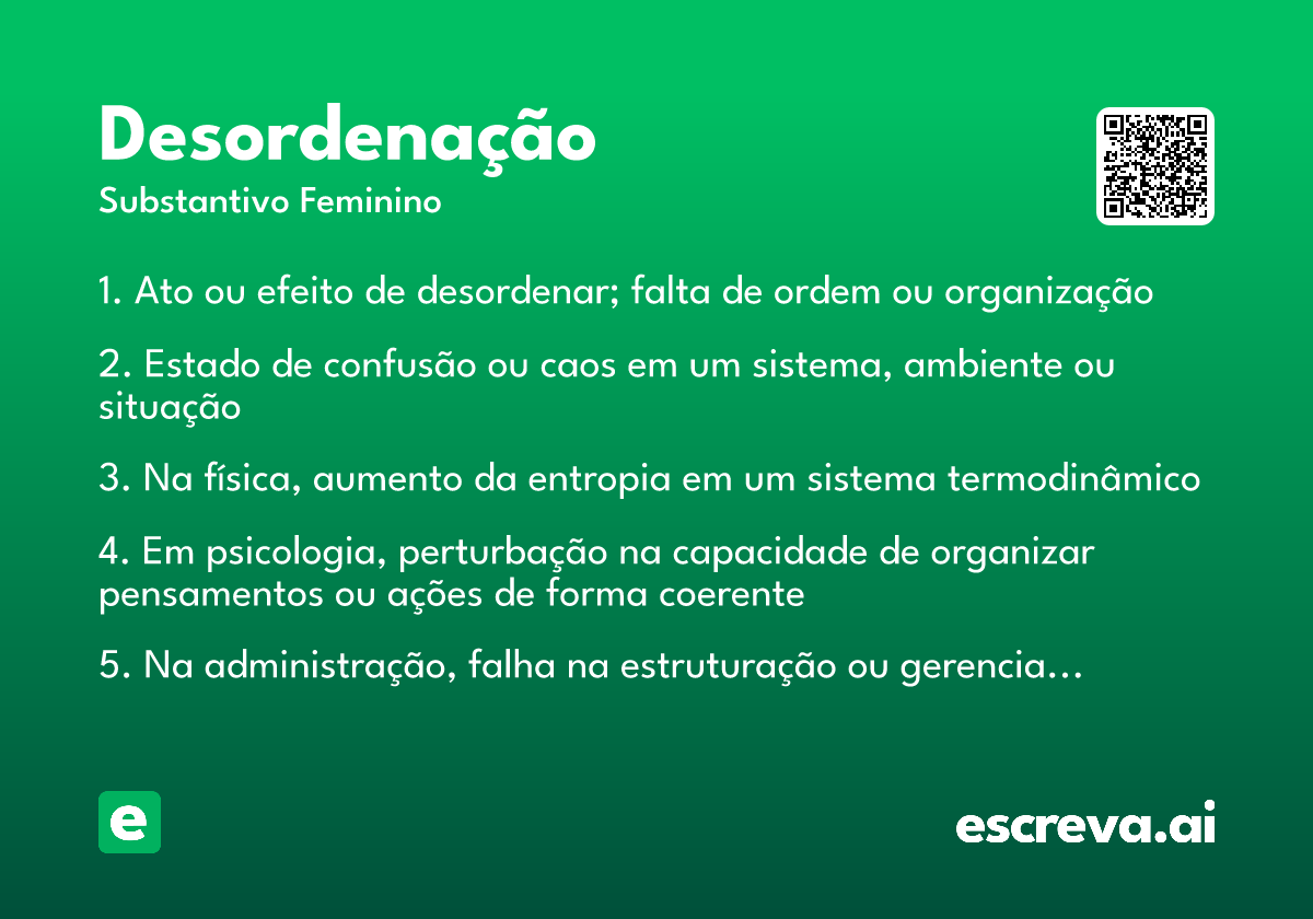 desordenação