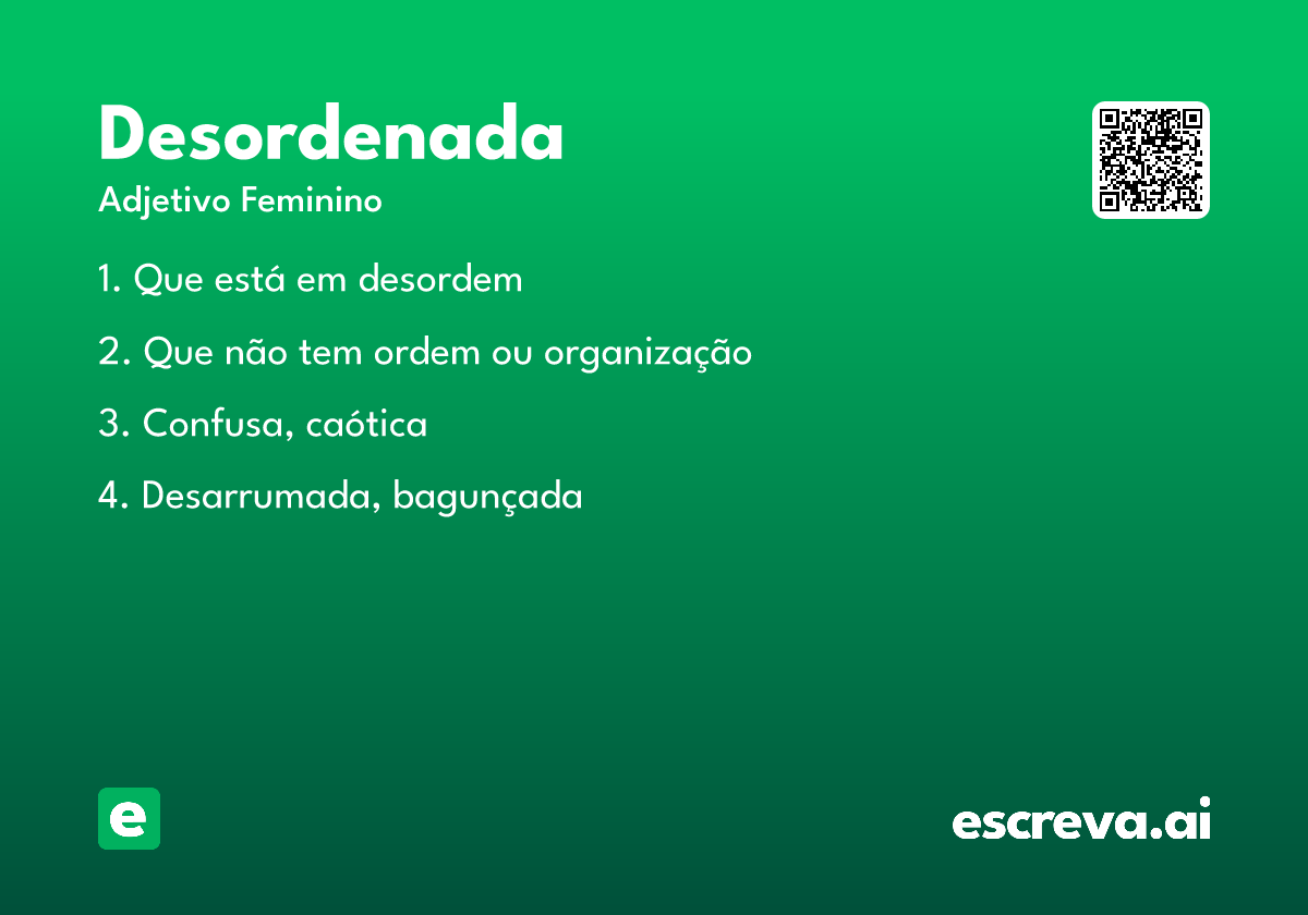 desordenada