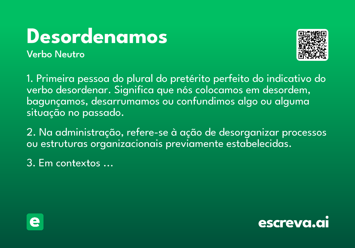 desordenamos