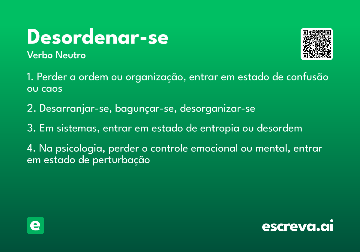 desordenar-se