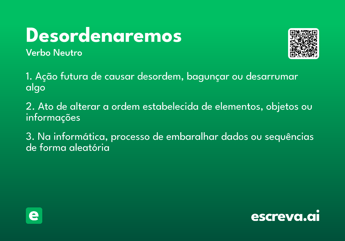 desordenaremos