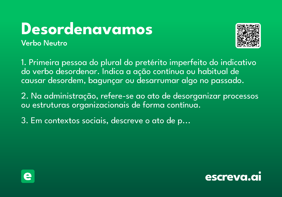 desordenavamos