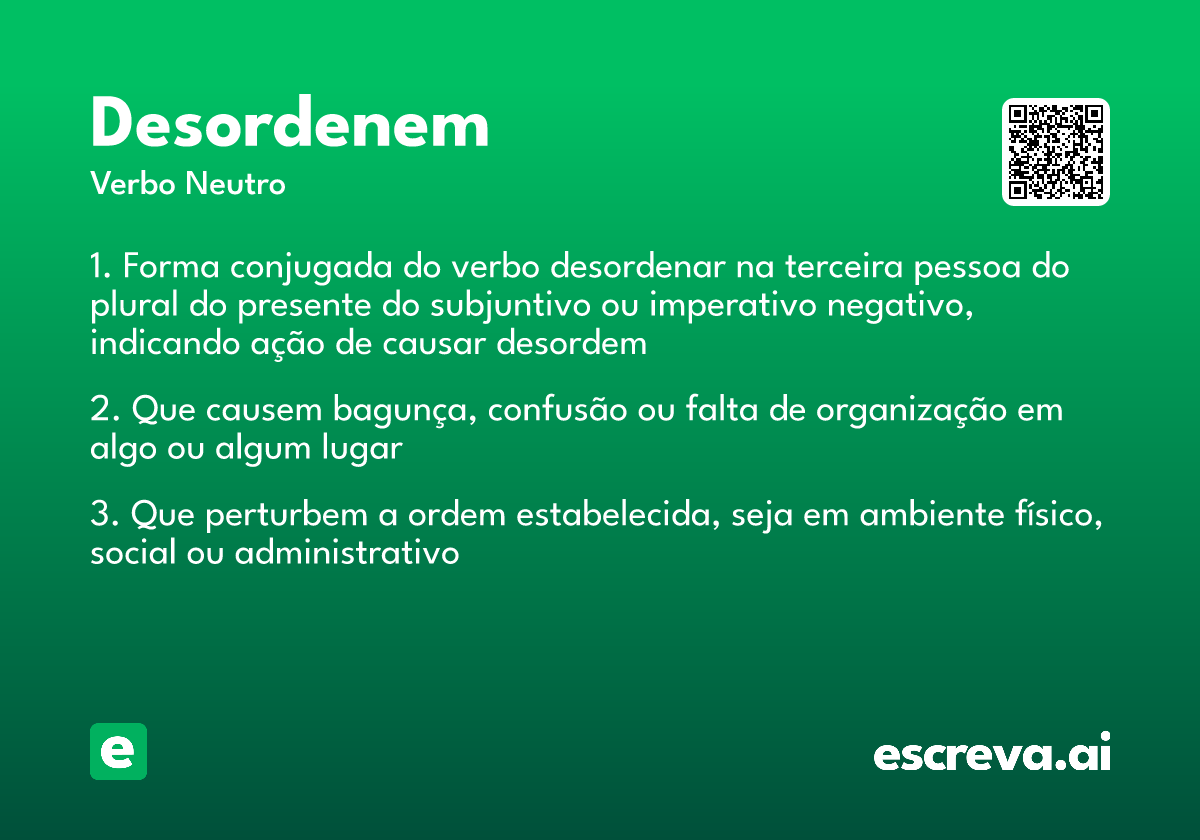 desordenem