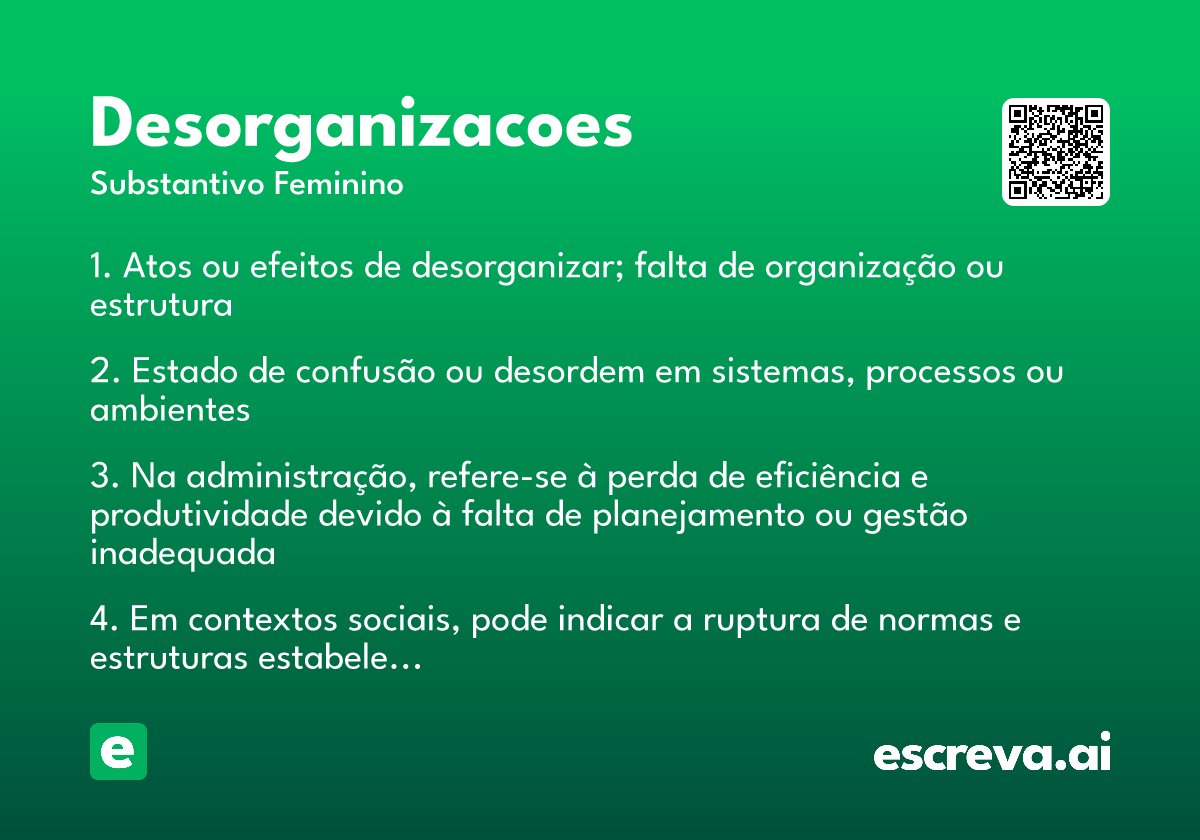 desorganizacoes