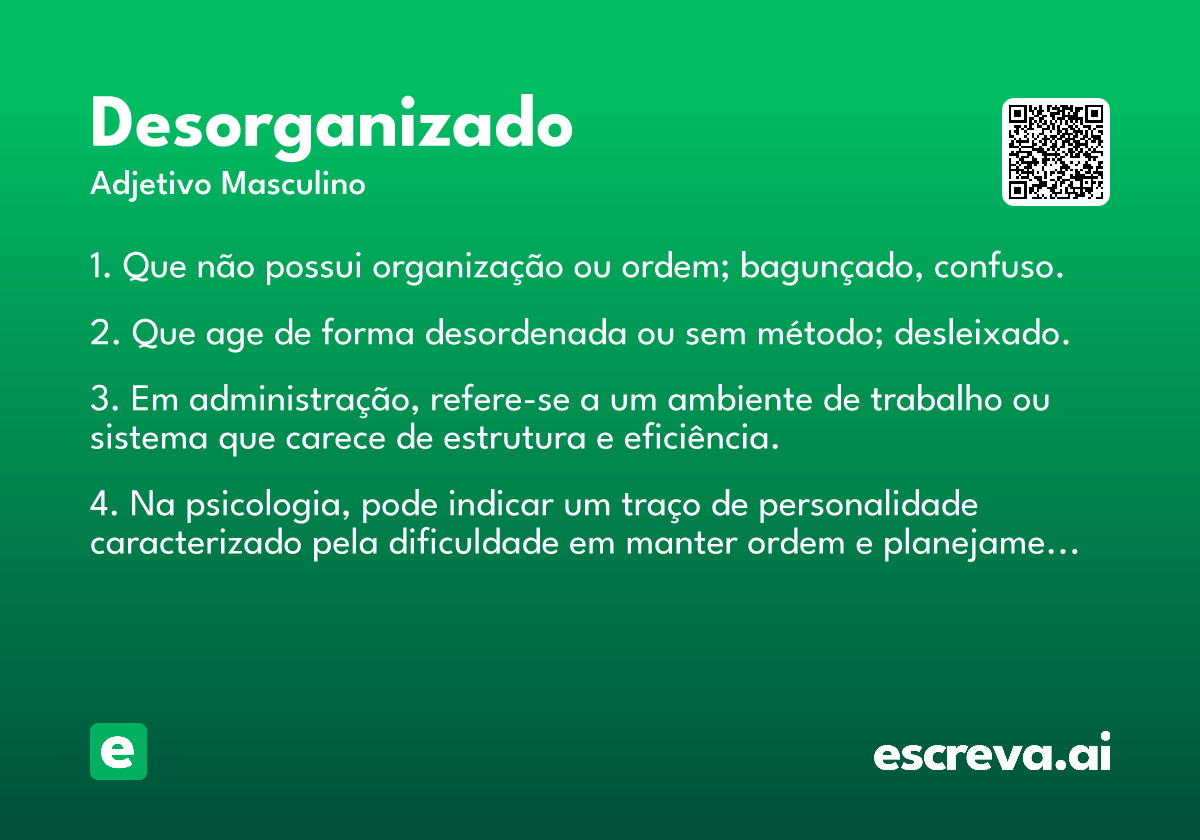 desorganizado