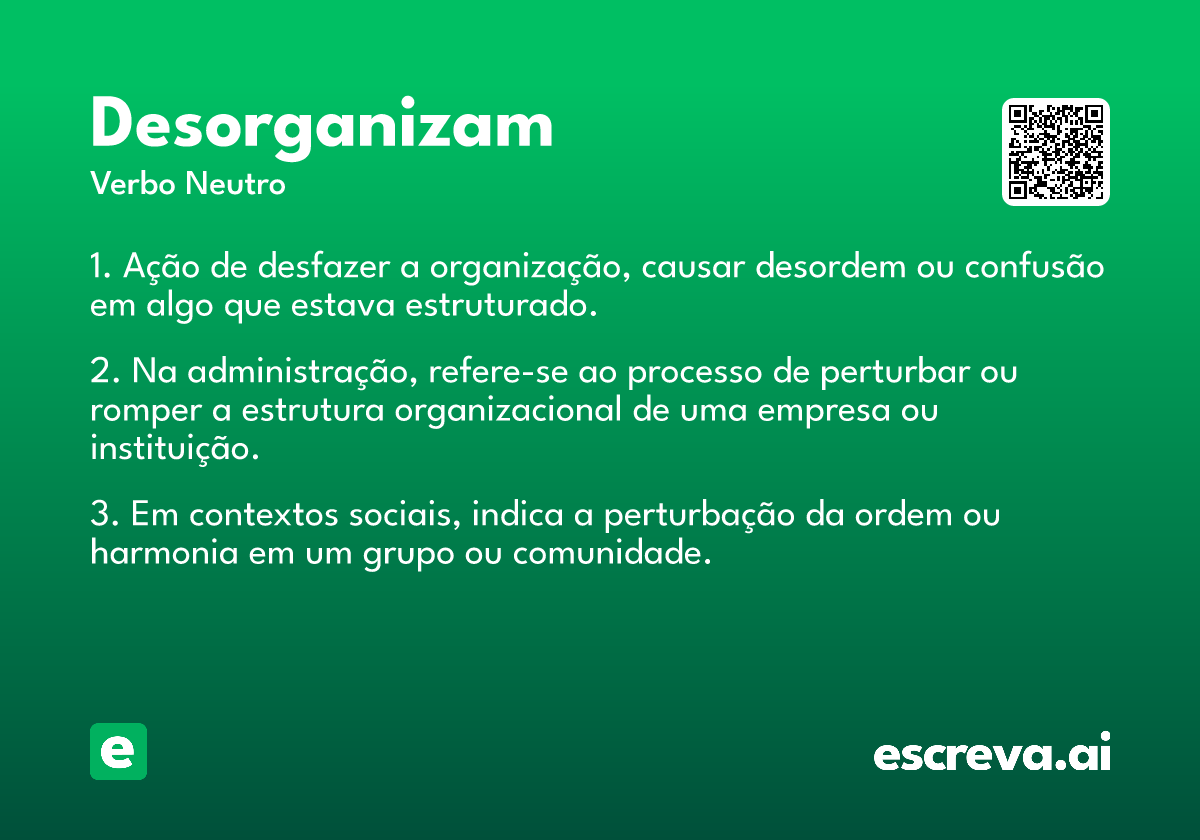 desorganizam