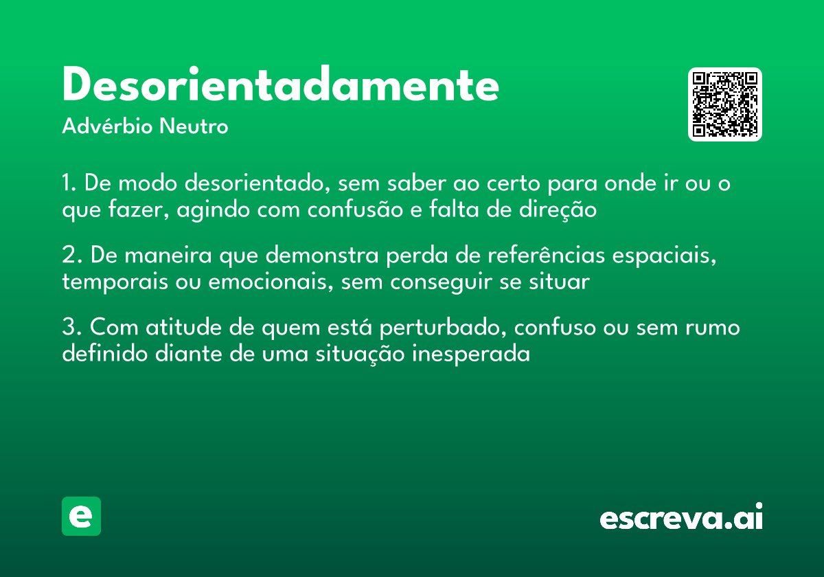 desorientadamente