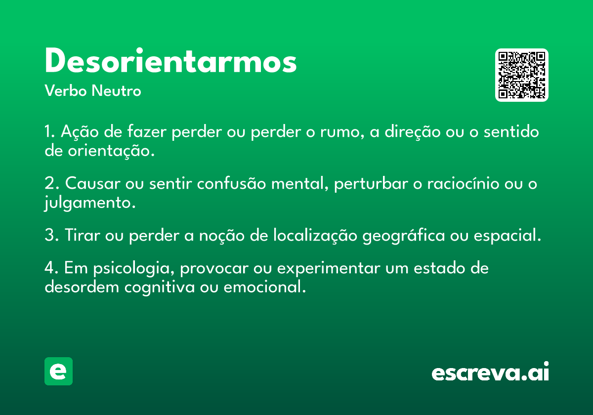 desorientarmos