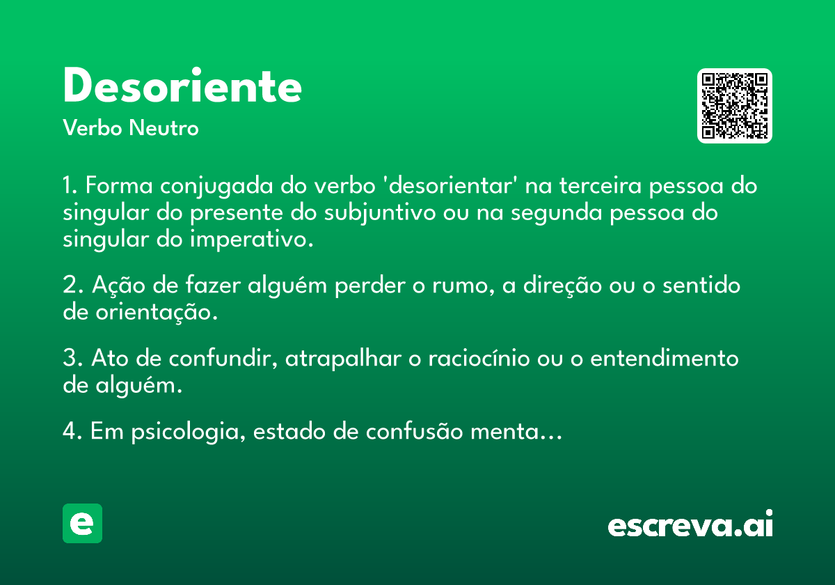 desoriente