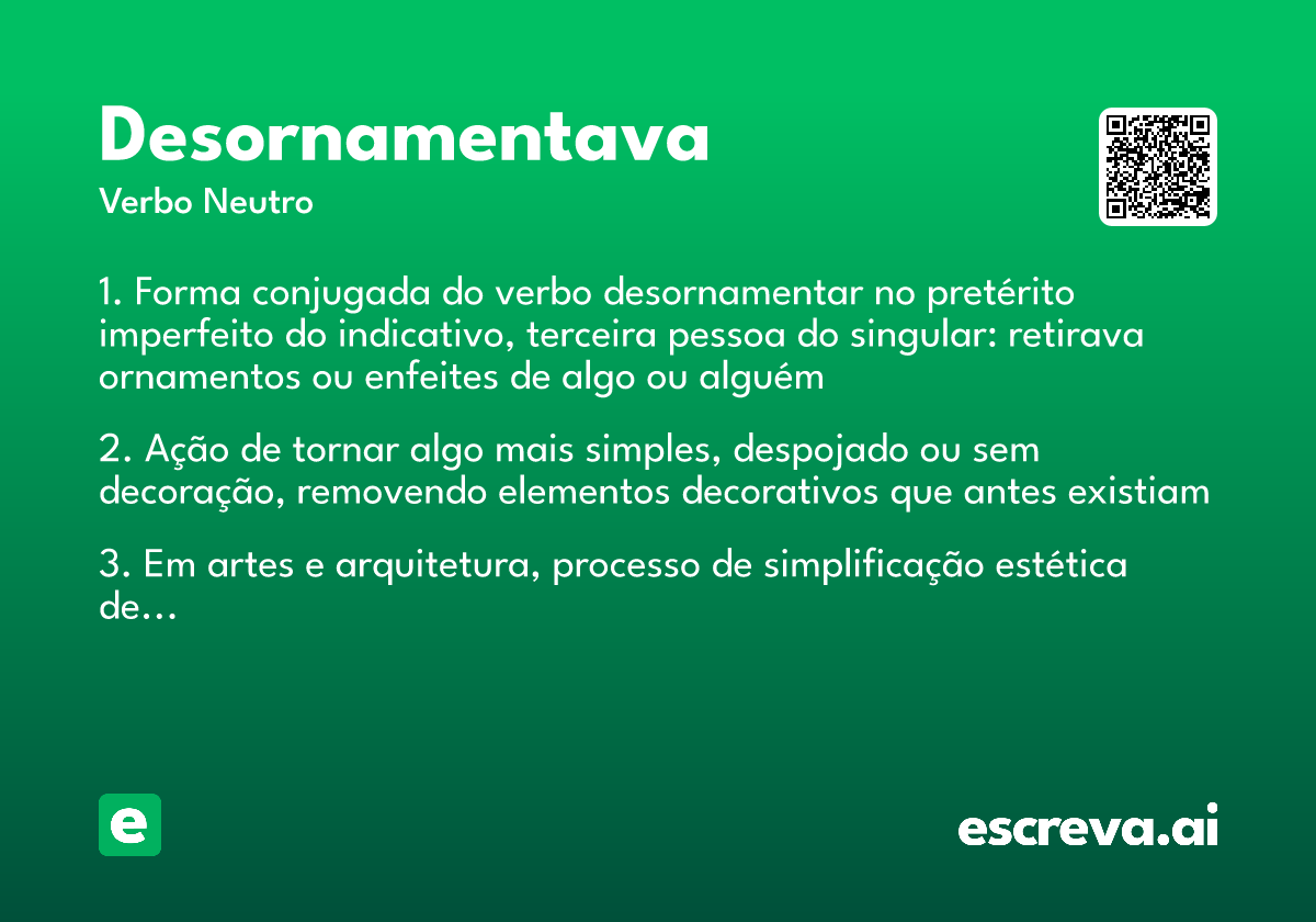 desornamentava