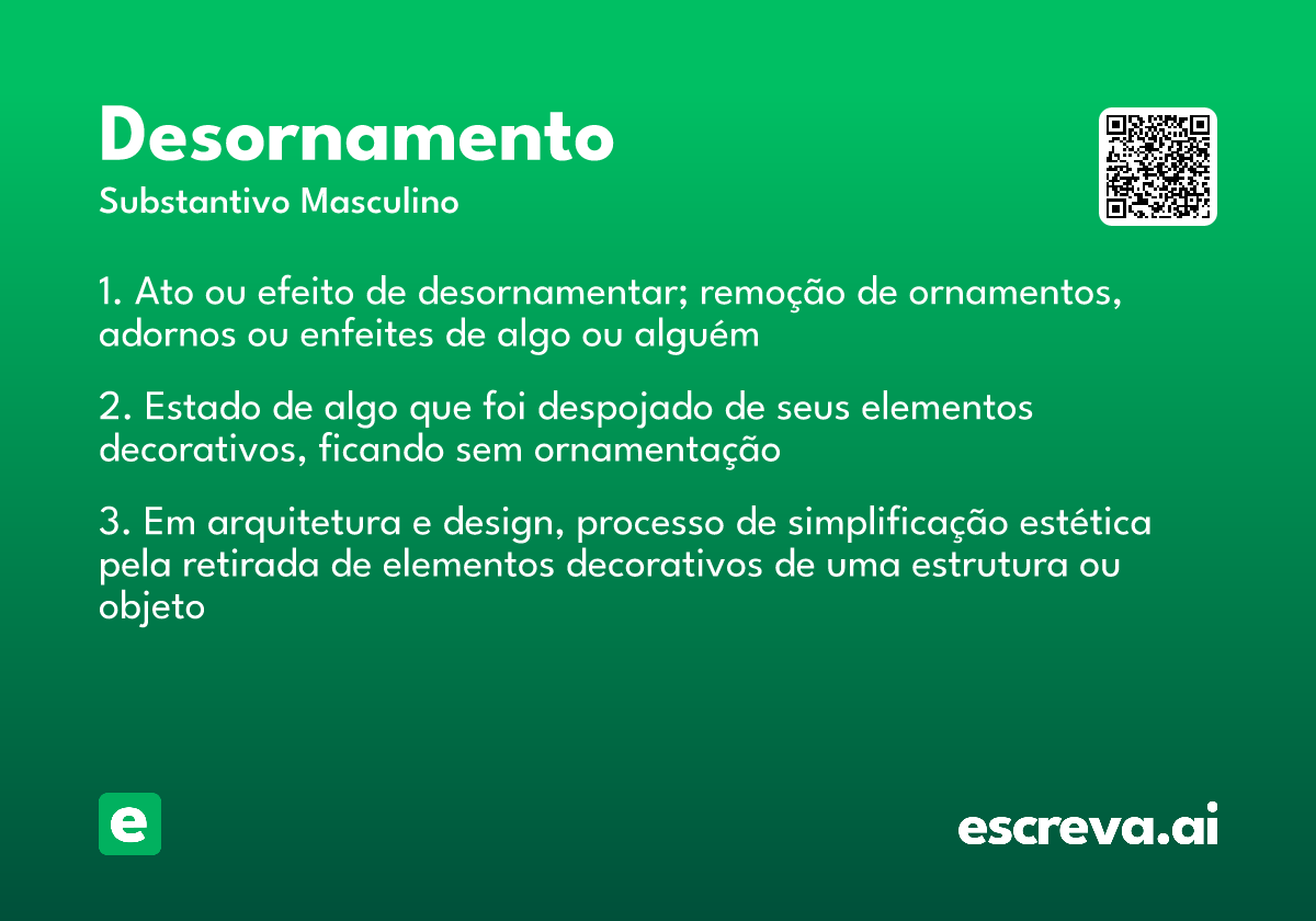 desornamento