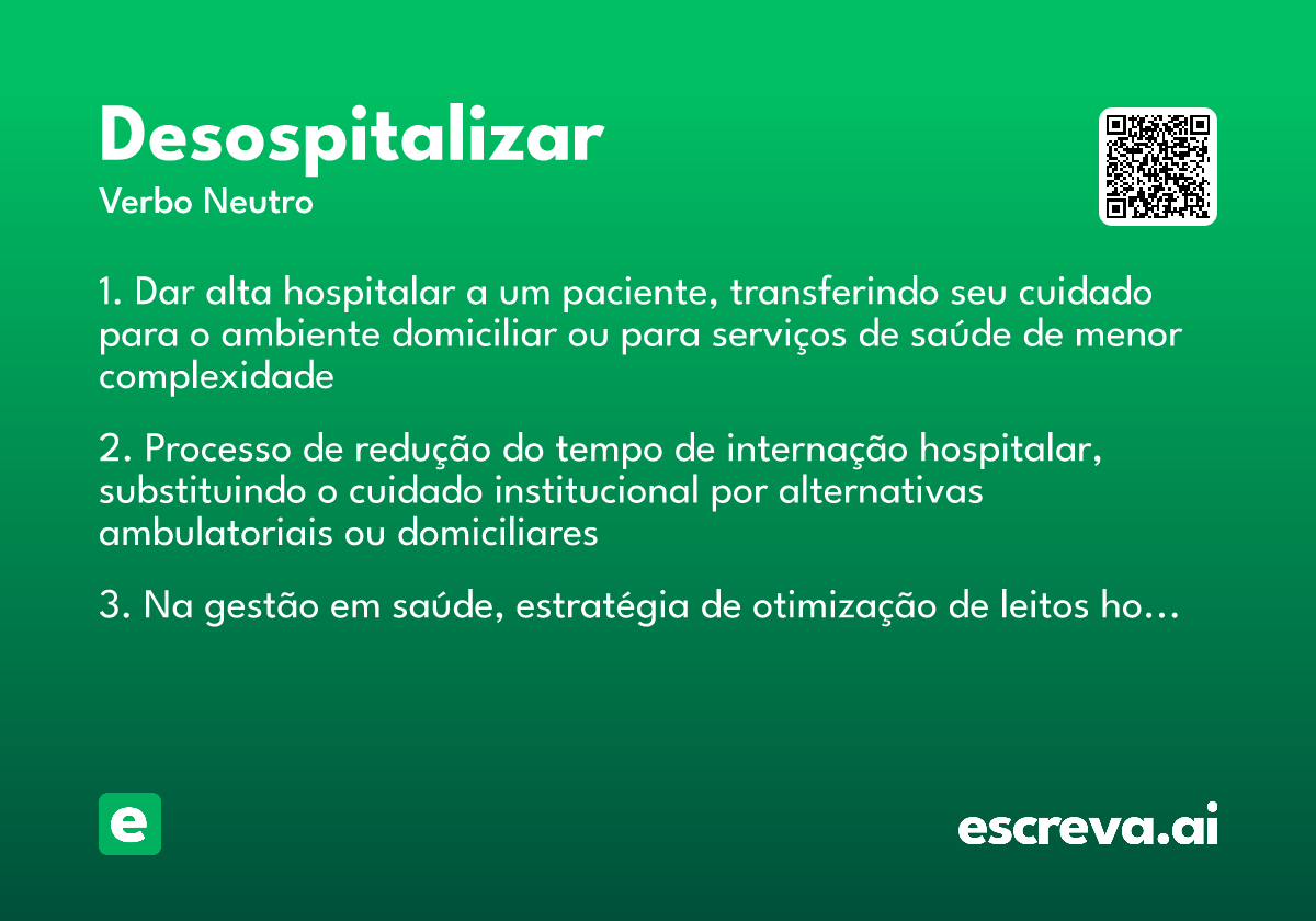 desospitalizar
