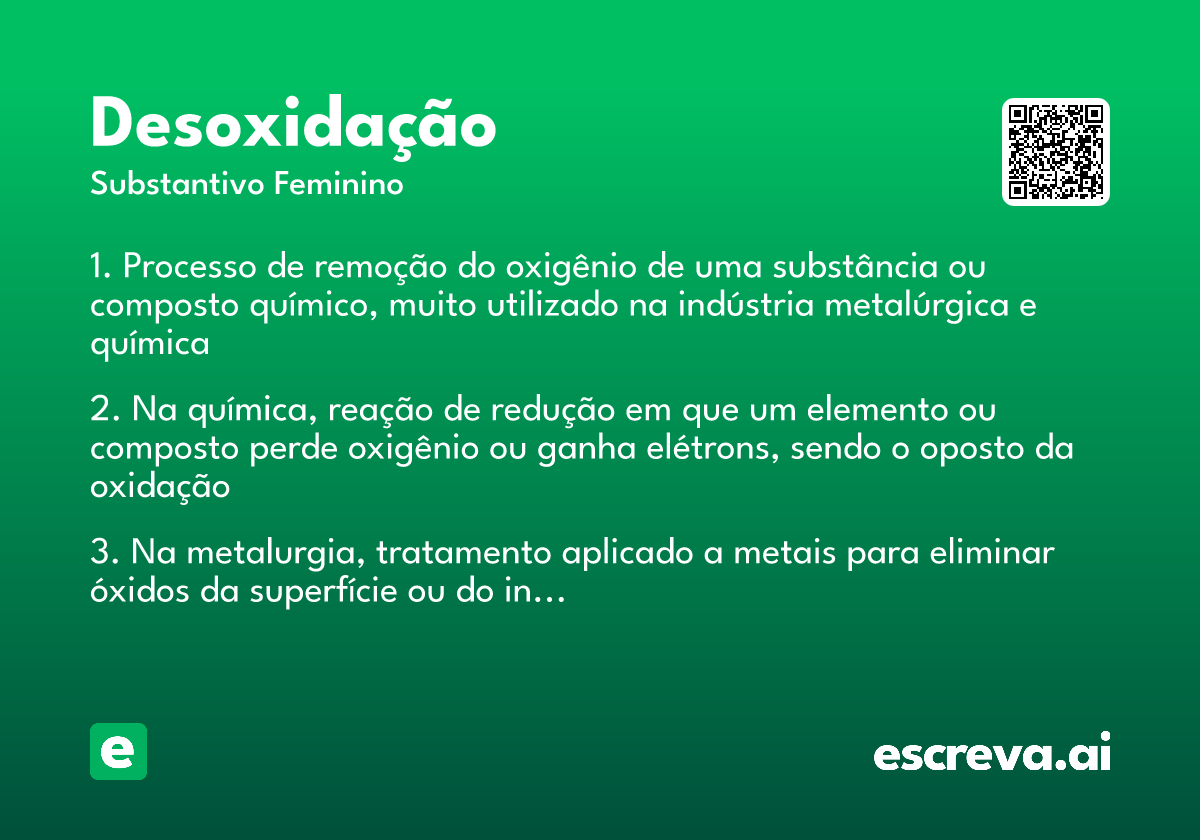 desoxidação