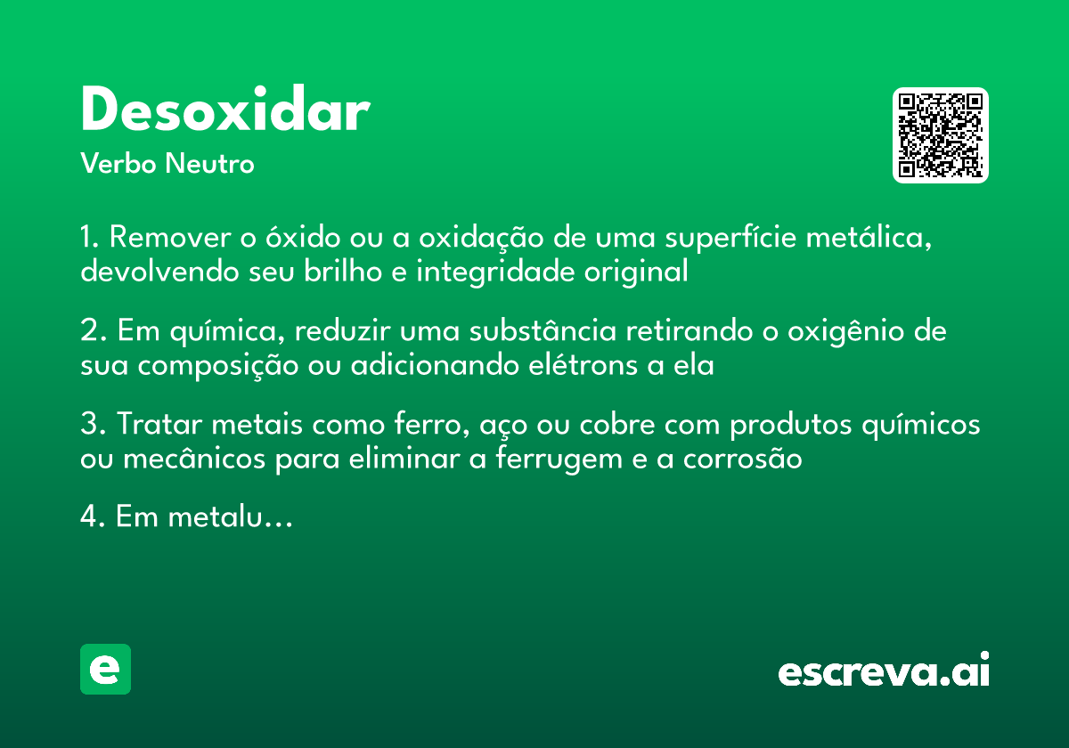 desoxidar