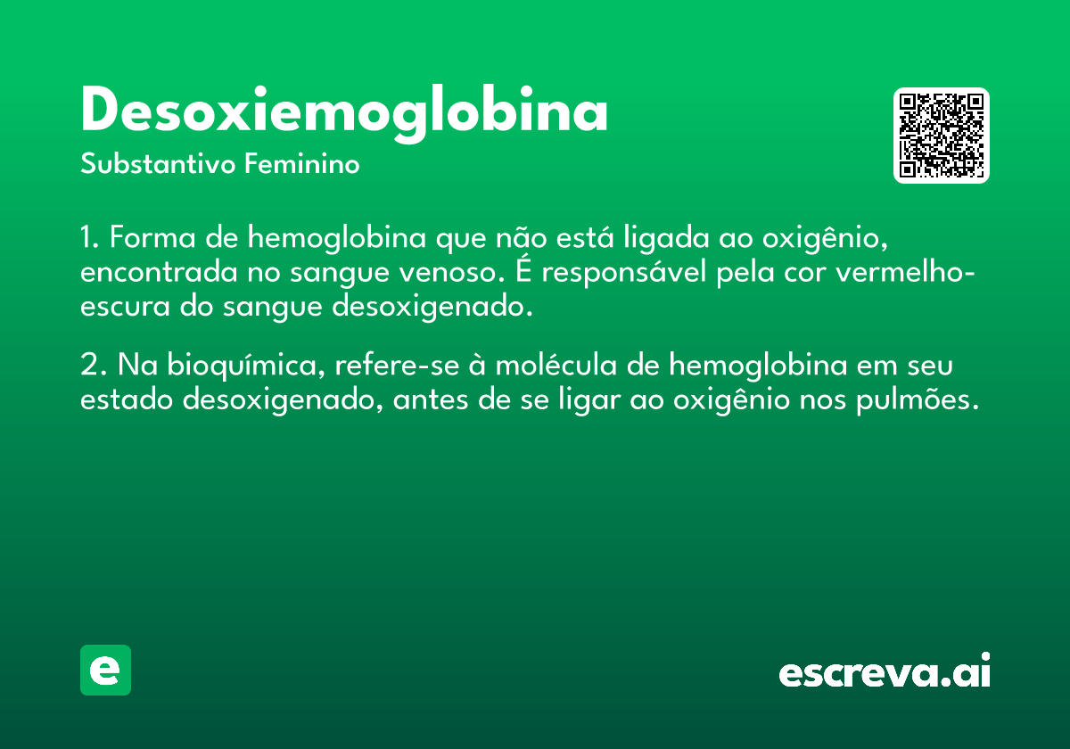 desoxiemoglobina