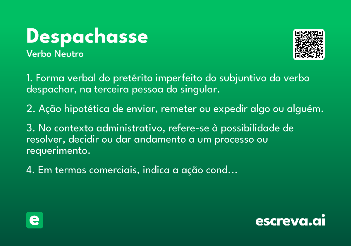 despachasse