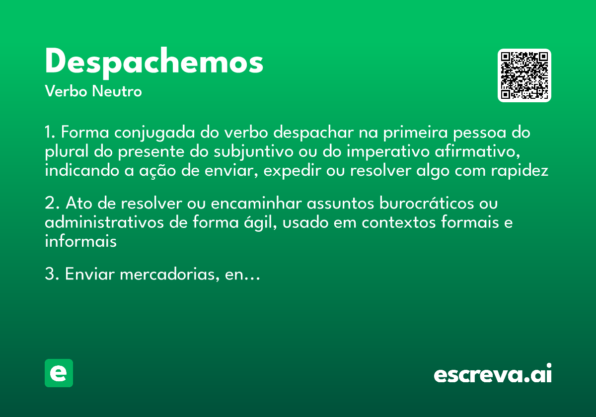 despachemos