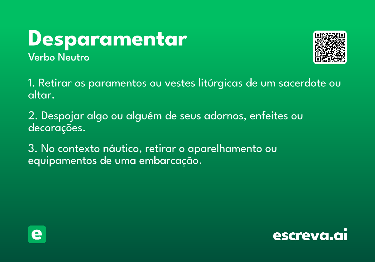 desparamentar
