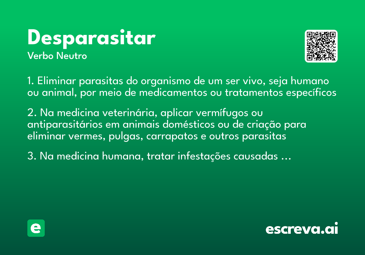 desparasitar