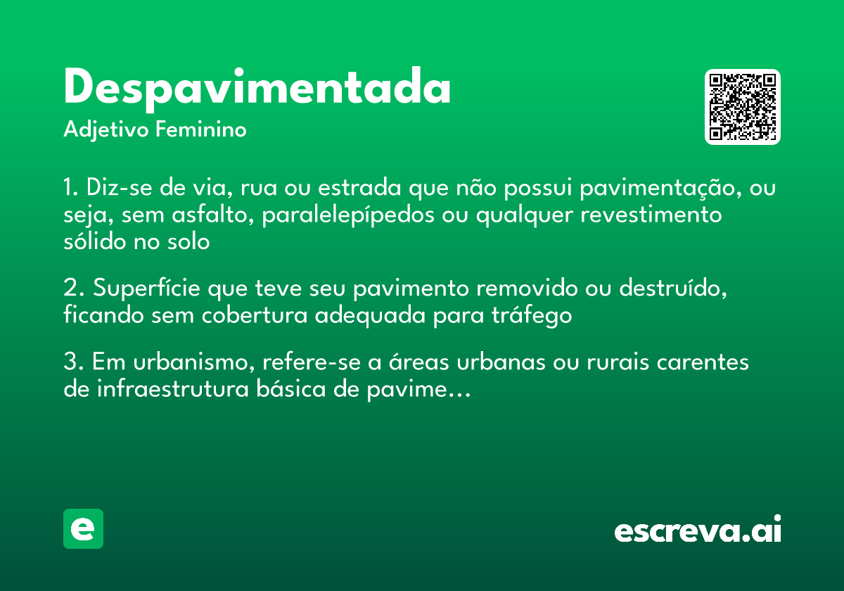 despavimentada