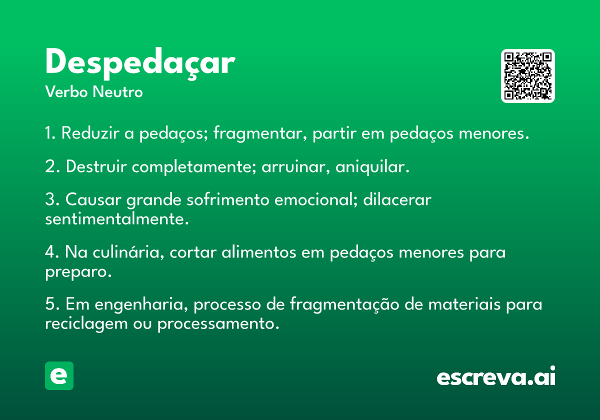 despedaçar