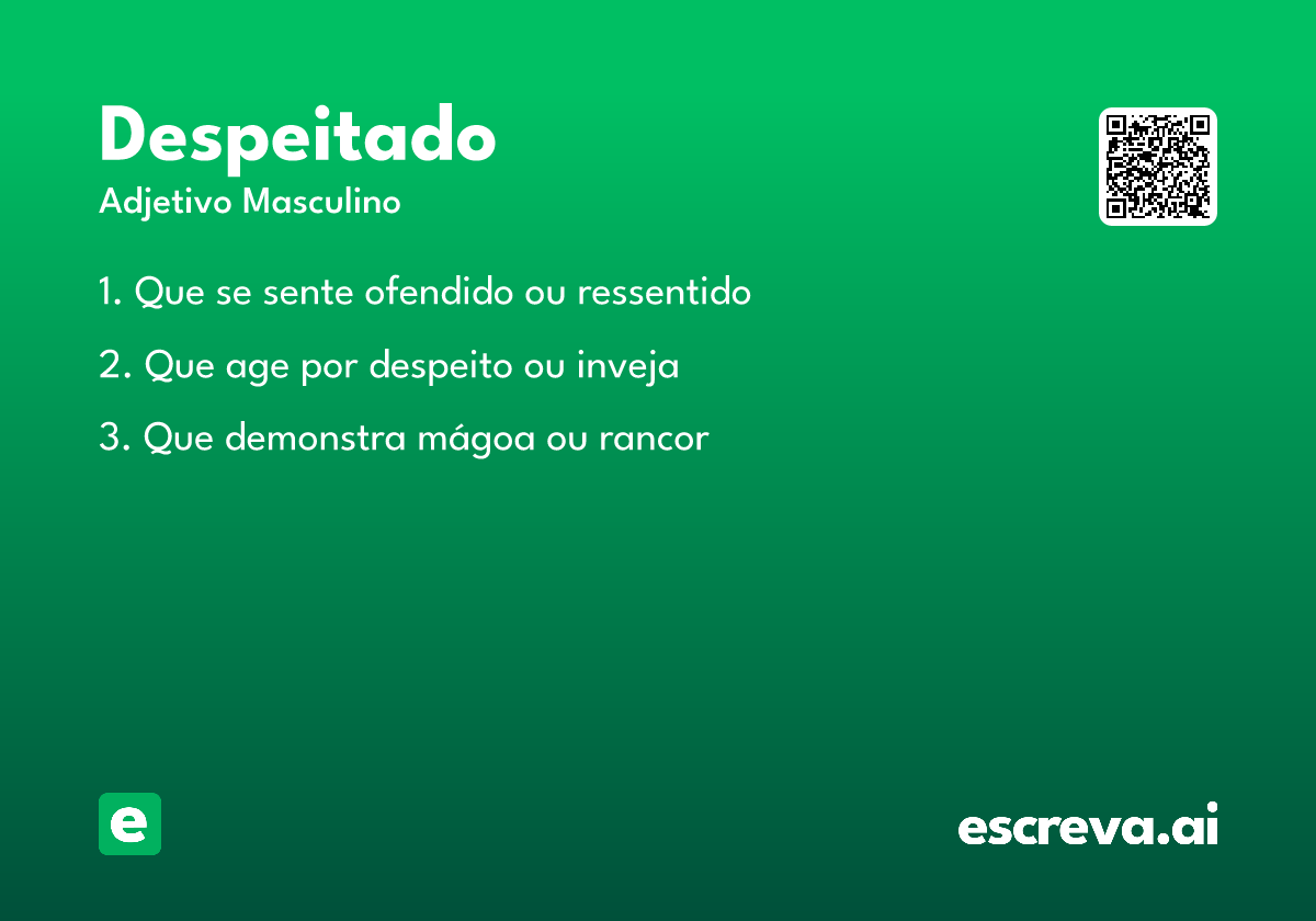 despeitado