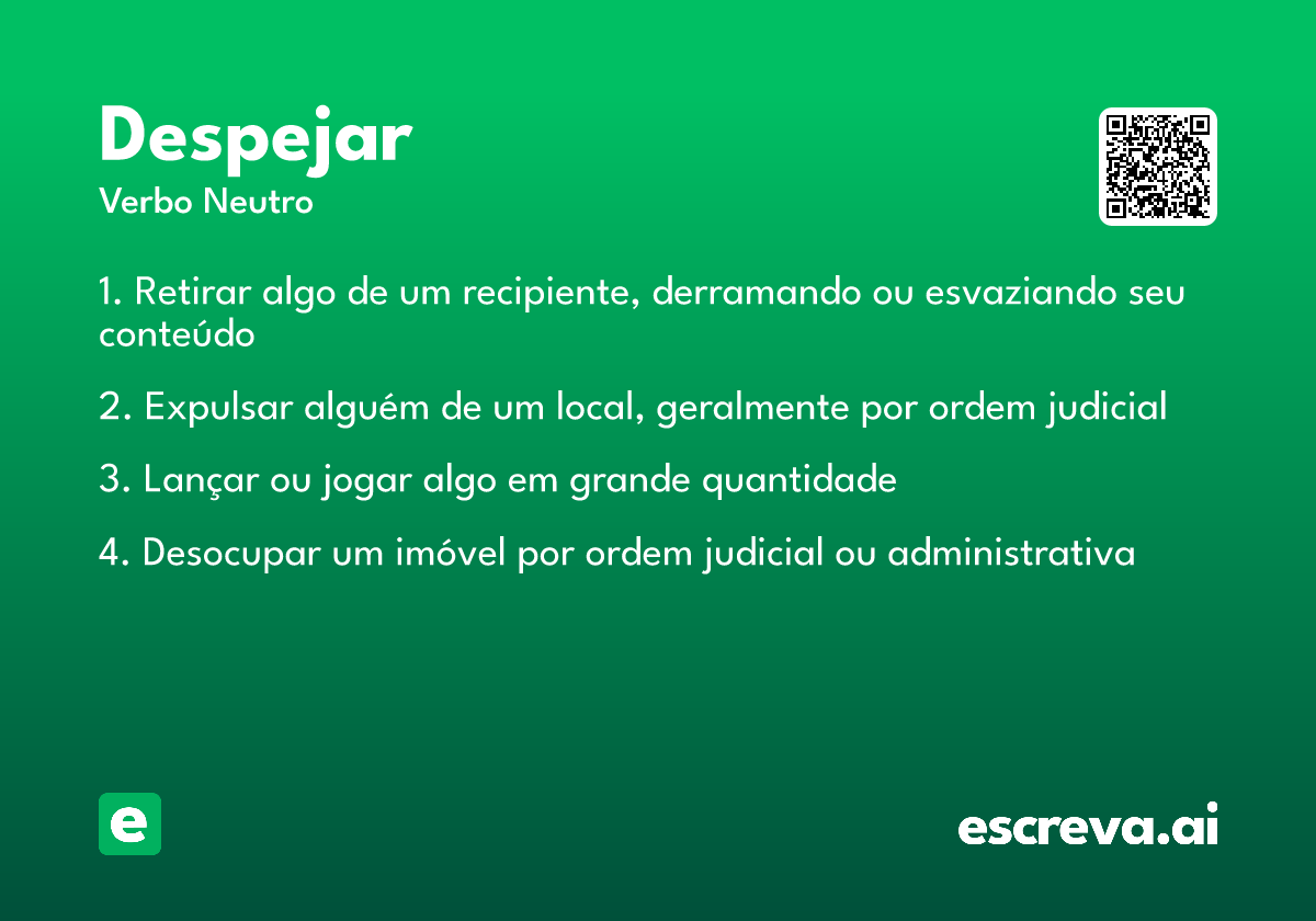 despejar
