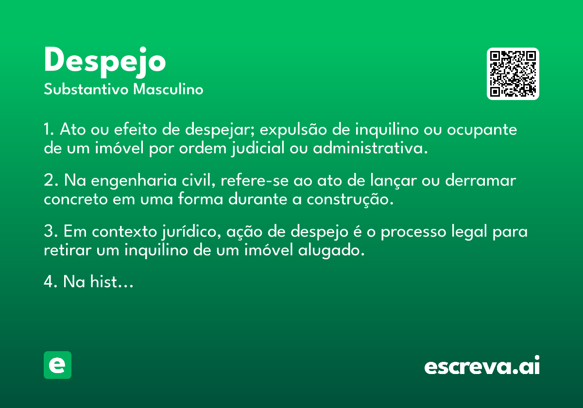 despejo