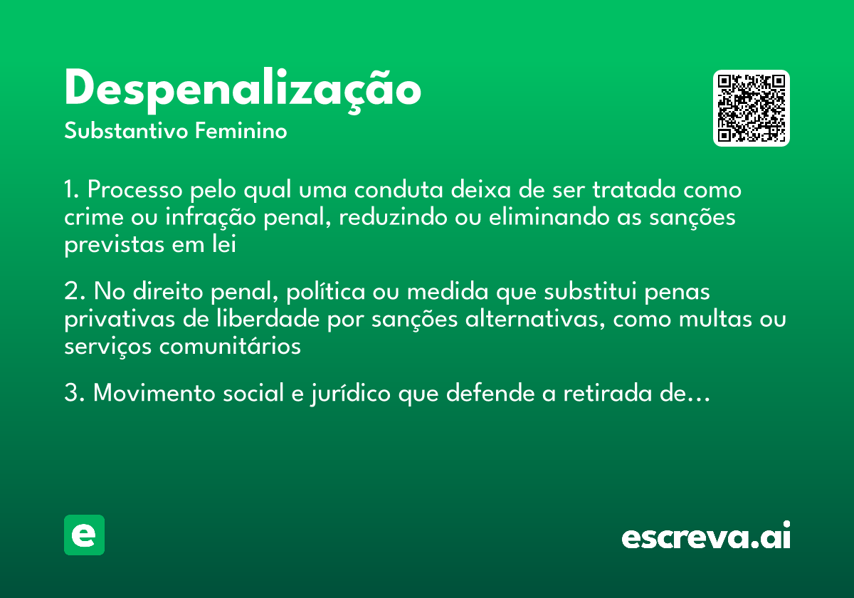 despenalização
