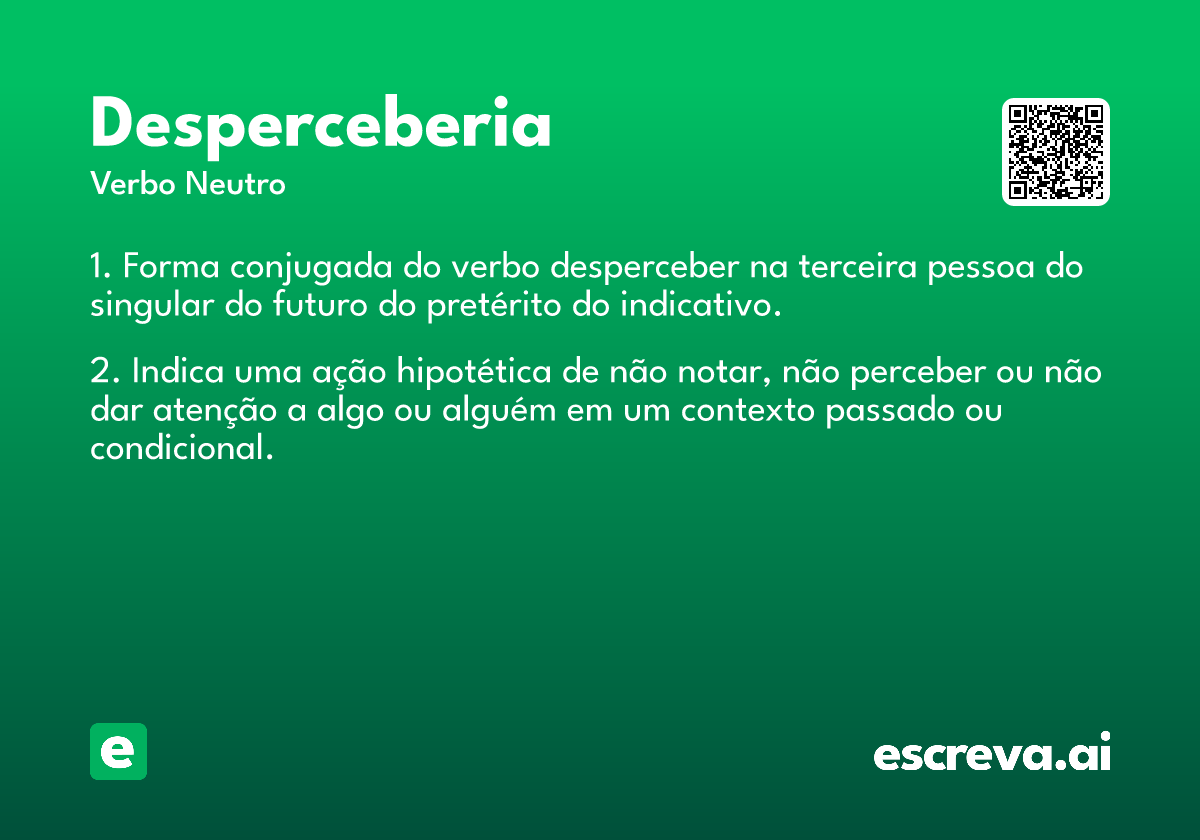 desperceberia
