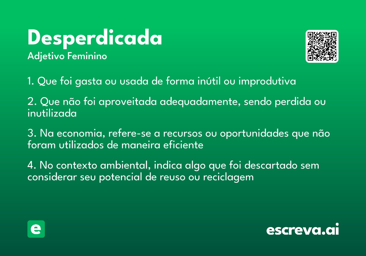 desperdicada