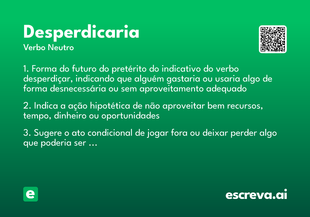 desperdicaria