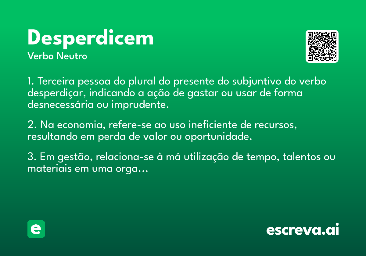 desperdicem