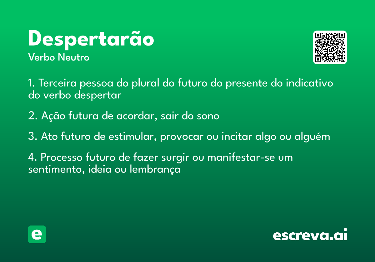 despertarão