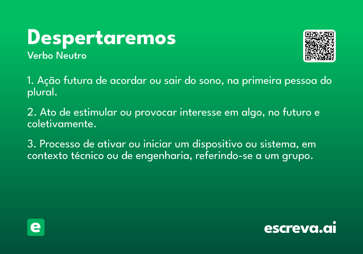 despertaremos