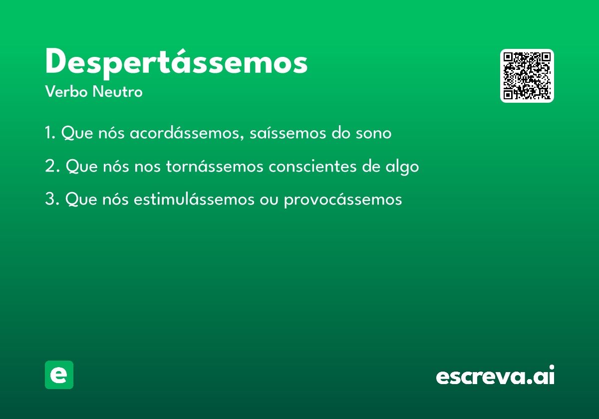 despertássemos