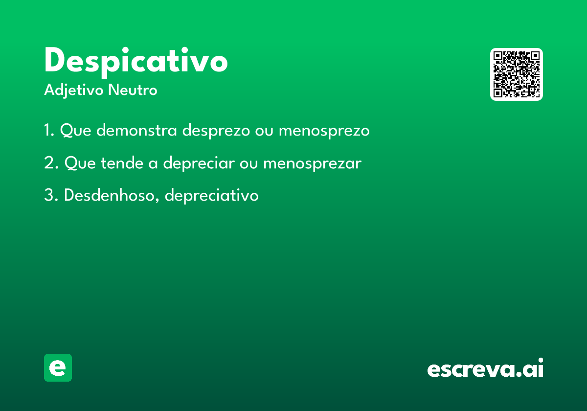 despicativo