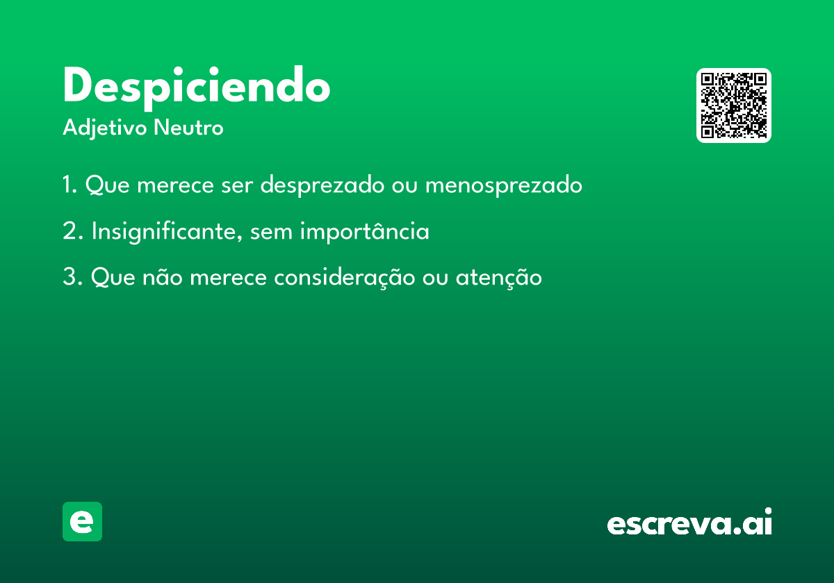 despiciendo