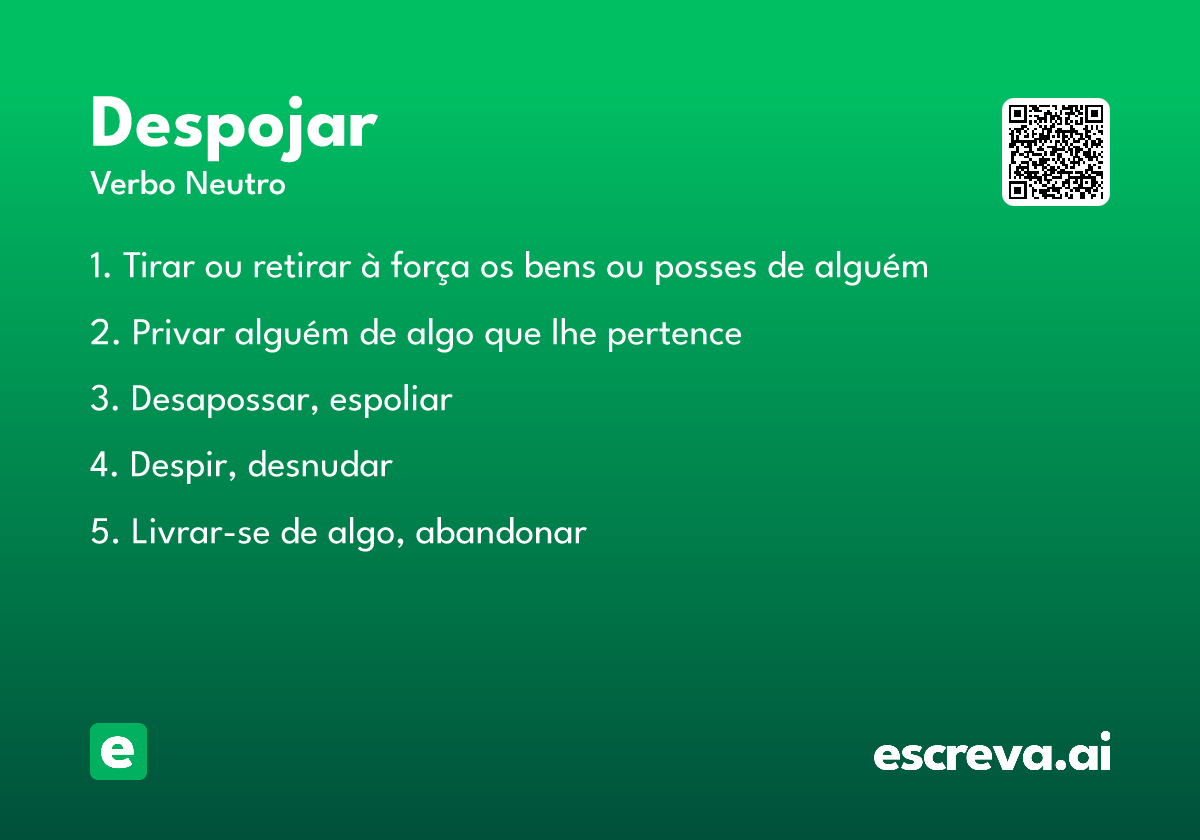 despojar