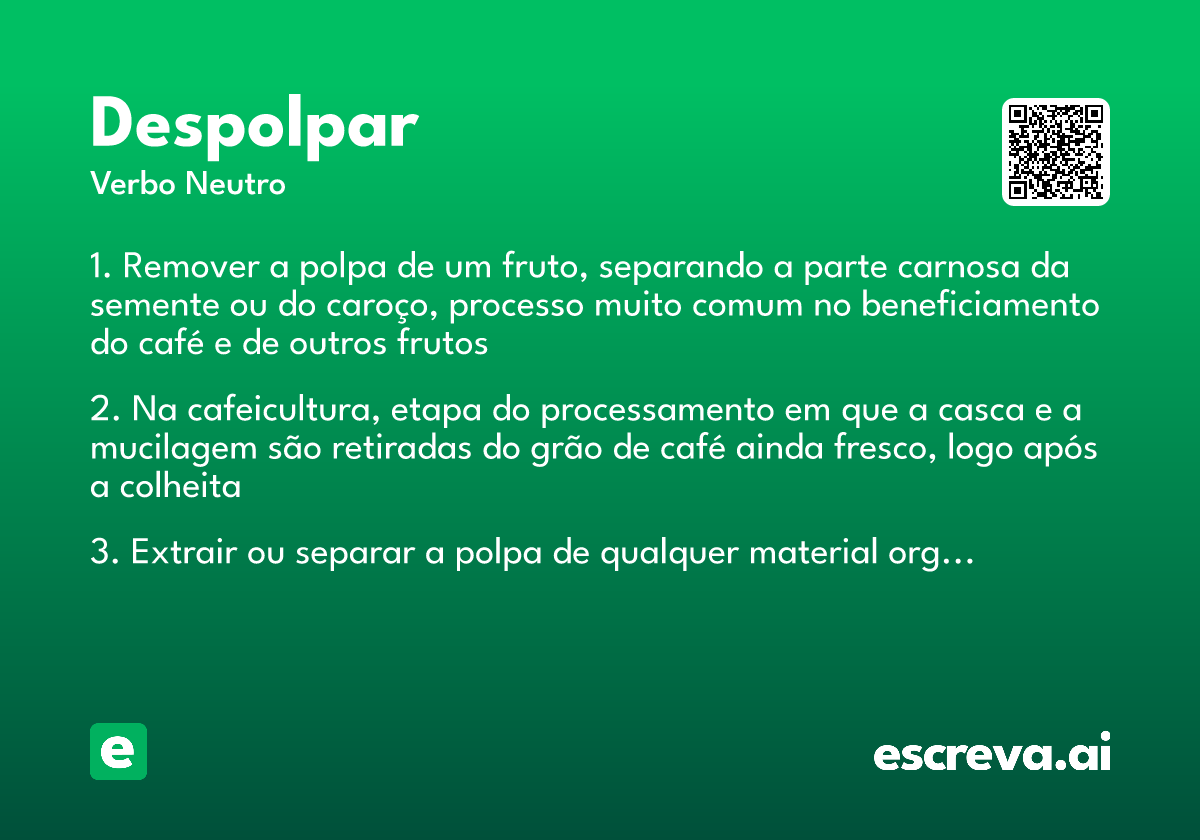 despolpar