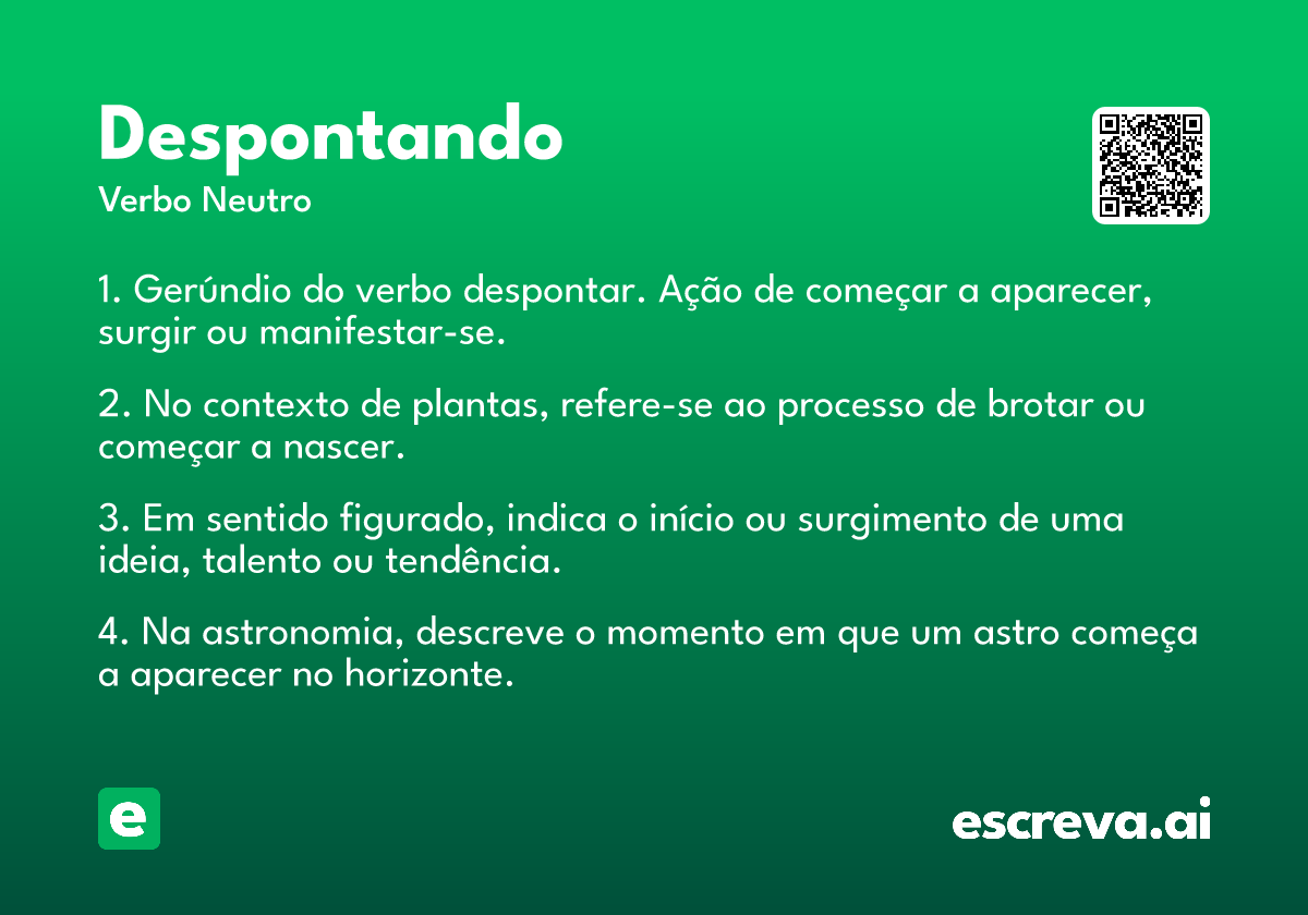 despontando