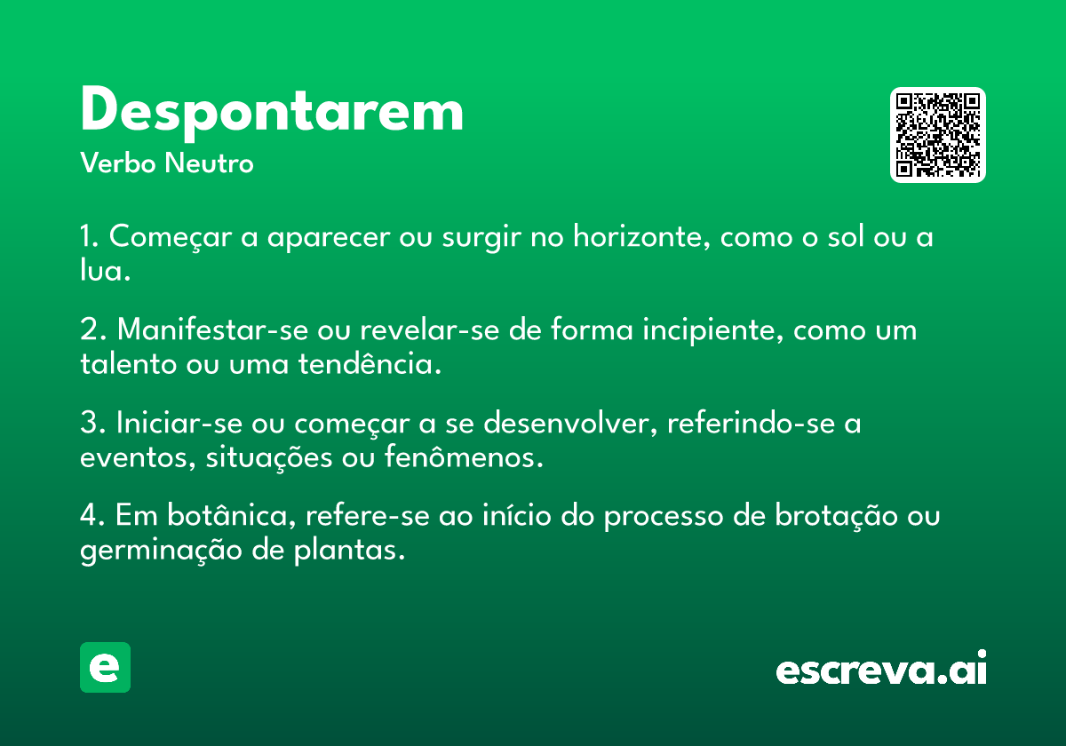 despontarem