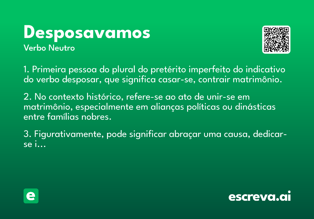 desposavamos