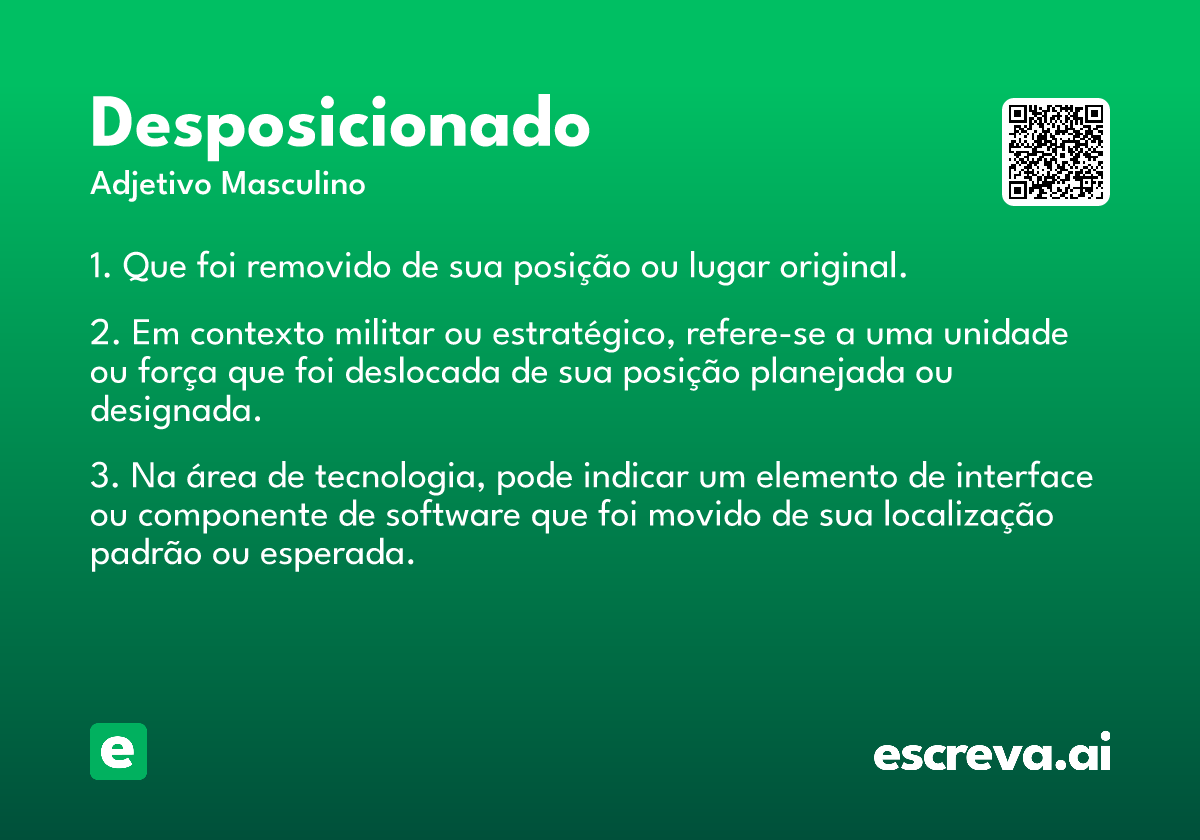 desposicionado