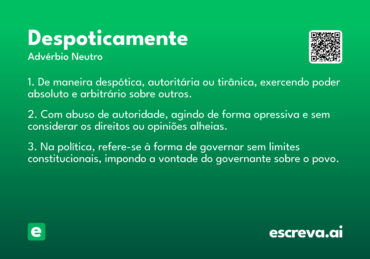 despoticamente