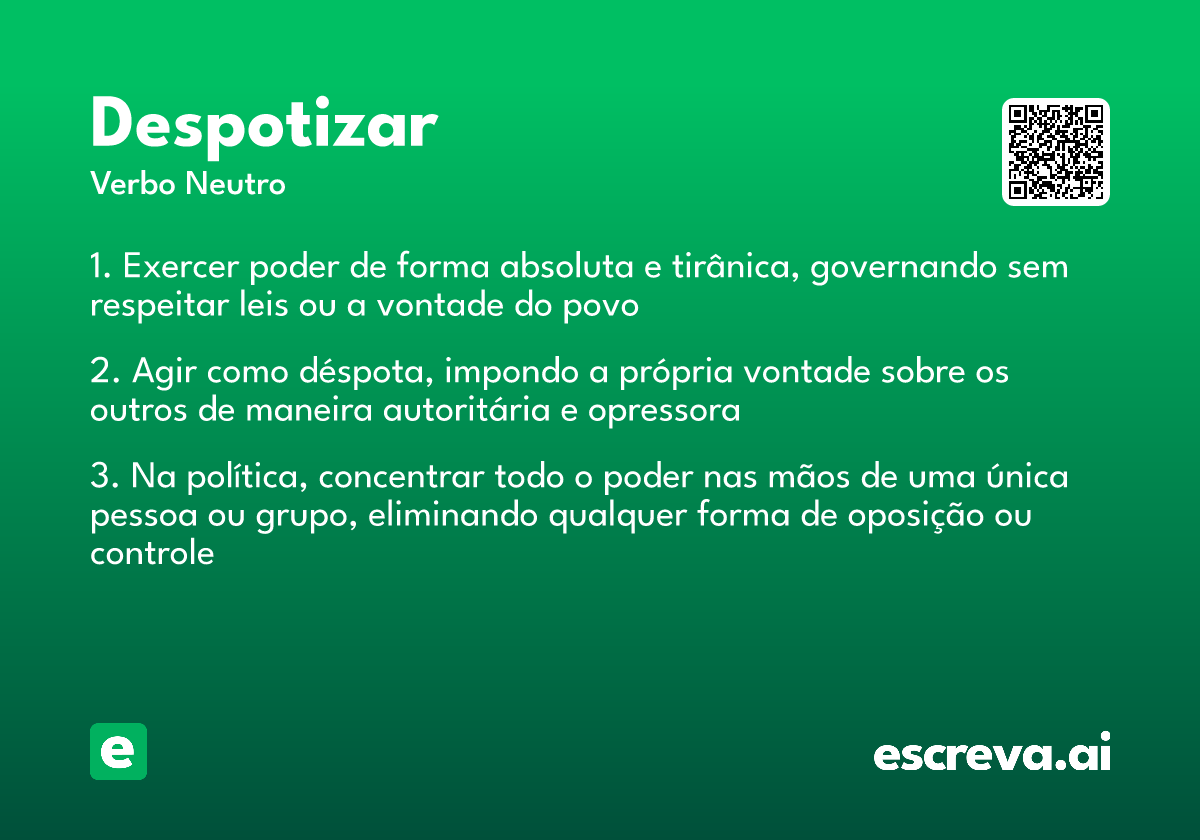 despotizar