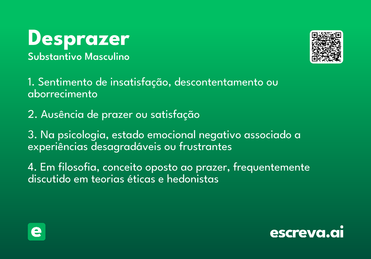 desprazer